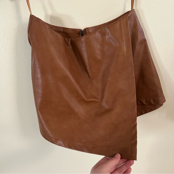 She + Sky Leather Skort Size Small - Picture 3 of 9